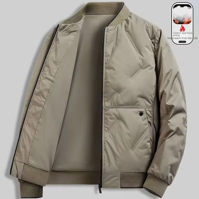 Outono e inverno outerwear masculino nova marca na moda gola de beisebol outono casual jaqueta de vôo roupas