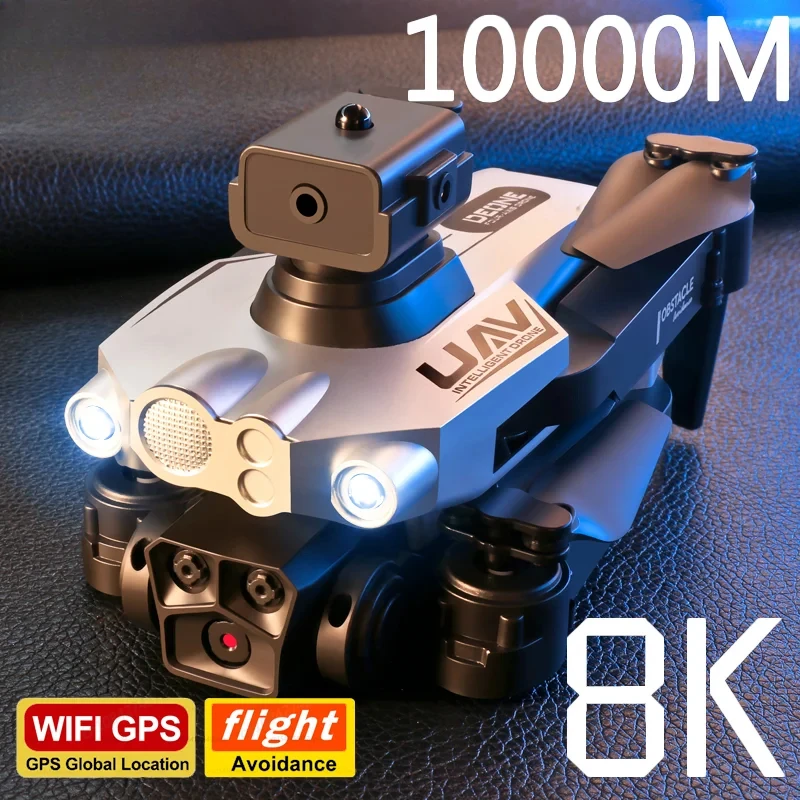 GISAEV LU200 드론 8K 5G GPS 전문 HD 항공 사진 트리플 카메라 WIFI 장애물 회피 드론 10000M