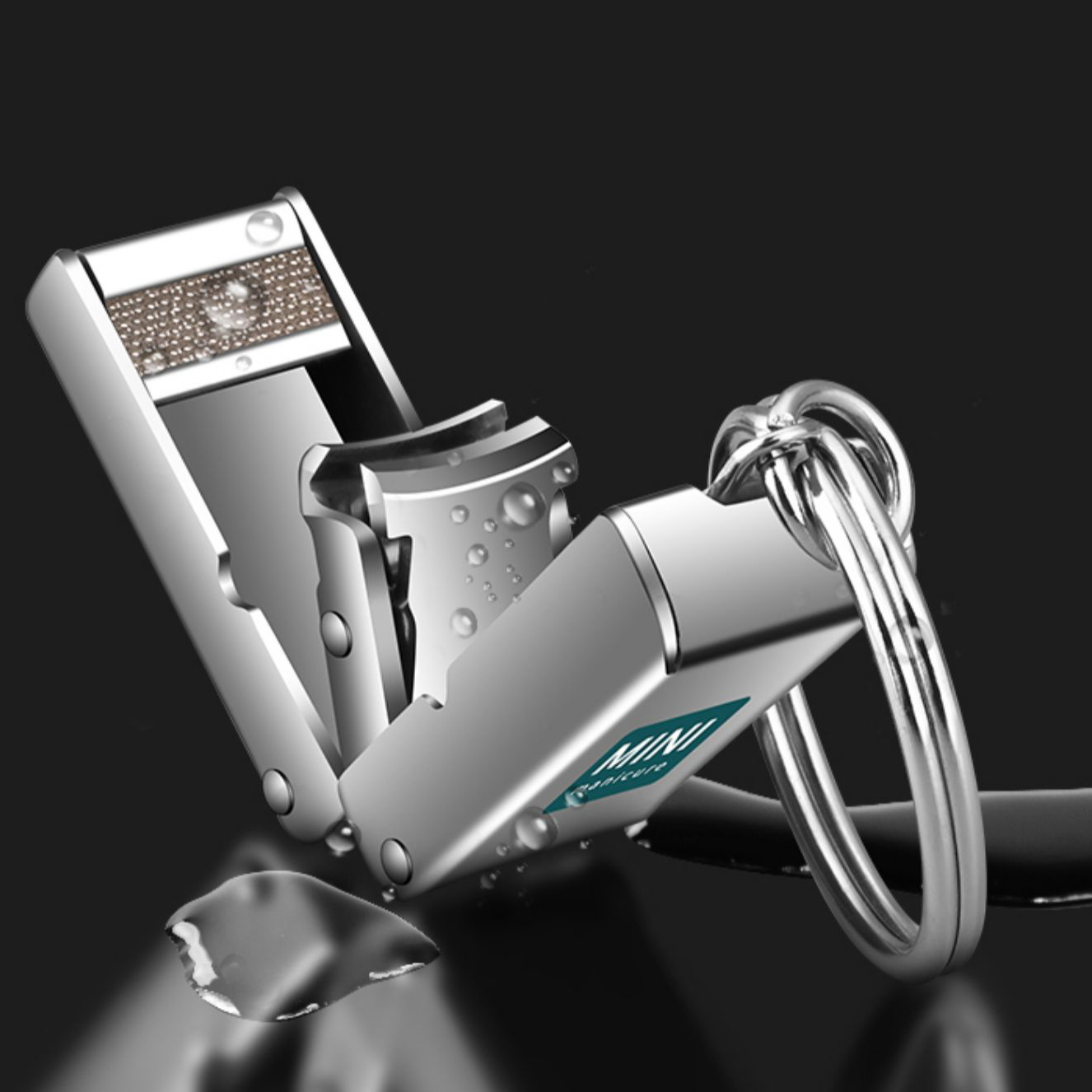 1pcs Nail Clippers Collapsible Portable Travel Fingernail Nail Scissors Cutter Stainless Steel Manicure Tools