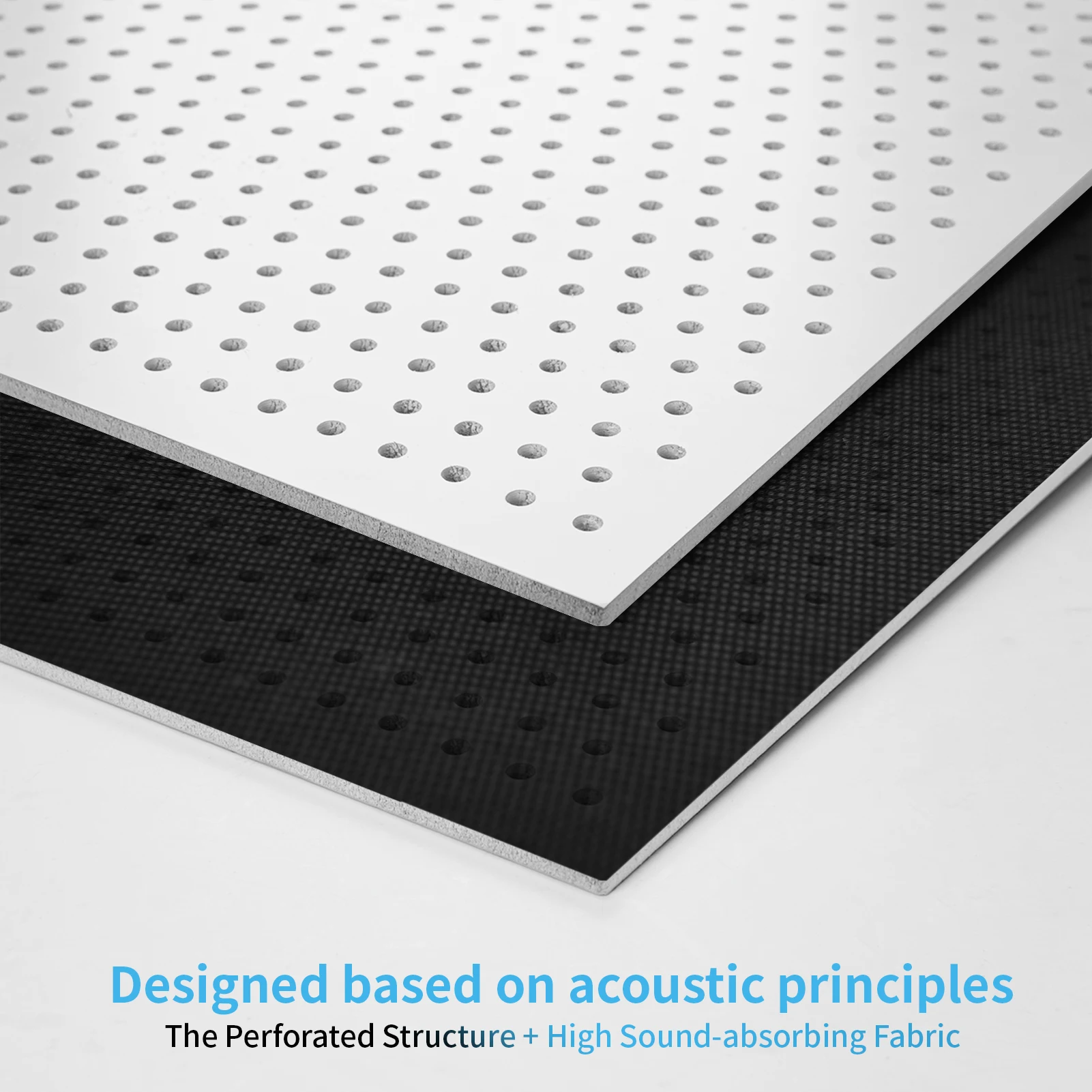 Art3d 24''x48'' Acoustic Drop Ceiling Tiles, Soundproof panelsfor Wall Coverings,White,10-pack,80 Sqft