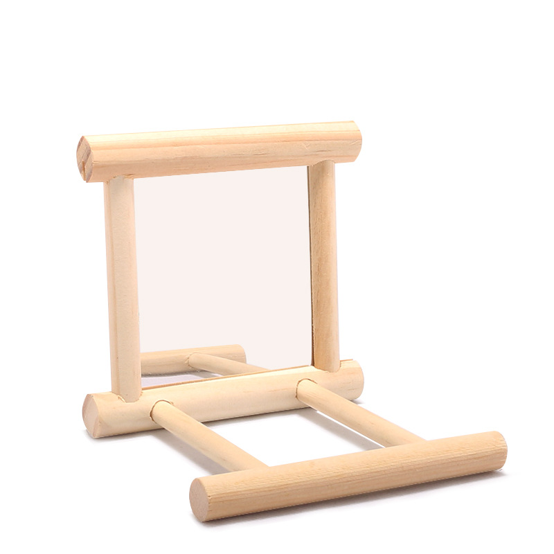 Juguete de espejo para pájaros con soporte de percha para loros, periquitos, cacatúas, Conure, Finch, Lovebird, arara canaria, cacatúa de Amazon