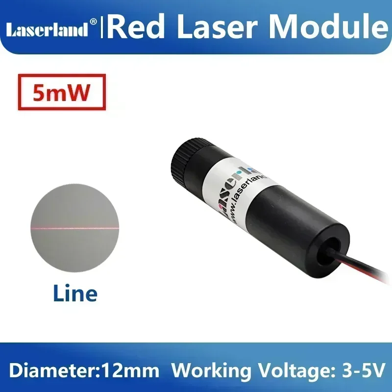 Red Line Laser Module Focusable Projector Locator Marker for Cloth Woodworks Cutting Sawmill Alignment