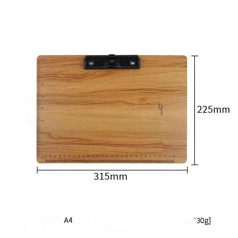 คลิปบอร์ดไม้ A4 แฟ้มคลิปหนา Hard Fiber นักเรียนเขียน Pad ปากกา-ใส่การเขียน Splint การประชุมคัดลอก