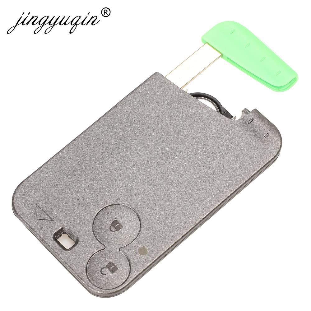 Jingyuqin 2 Knop Afstandsbediening Sleutel ID46 PCF7947 Chip 433Mhz voor Renault Laguna Espace 2001-2008 Vel-Satis Keyless kaart Fob Auto Styling