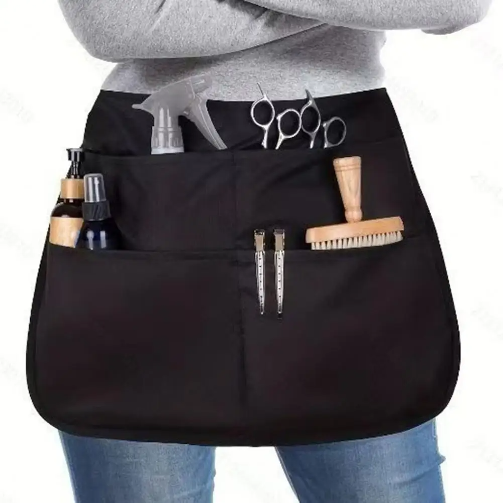 Фартук для салона красоты с карманами для женщин и мужчин, парикмахерский профессиональный парикмахерский фартук, материал для парикмахера, стилиста, аксессуары для бариста