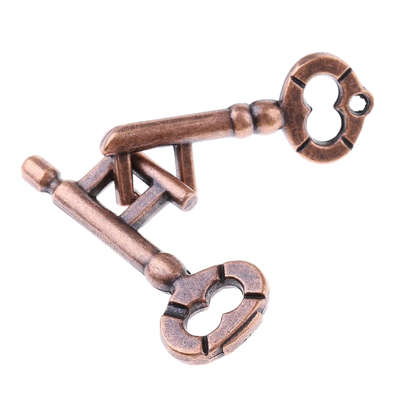 Quebra-cabeças de bloqueio de chave iq cérebro teaser quebra-cabeças metal juegos deingenio brinquedo intelectual para adultos crianças