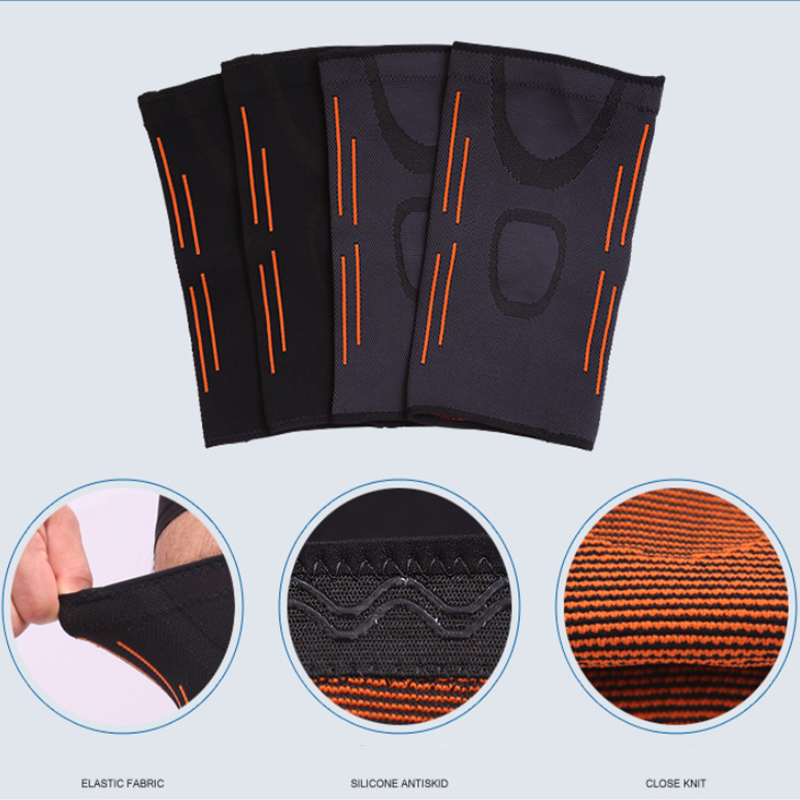 สนับเข่า2ชิ้น, สนับเข่าอุ่นป้องกันข้อต่อปลอกป้องกัน Relief ปวดสะบ้าทำให้รั้งฟุตบอลวิ่ง