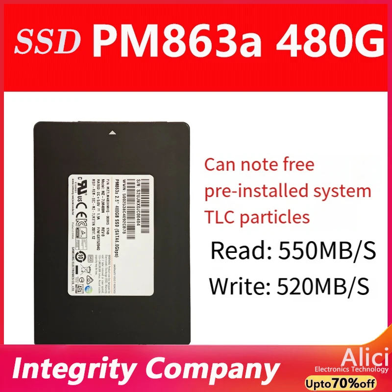 Samsung/ Samsung PM863a 480G 2.5-inch SATA3 enterprise server SSD  Original New