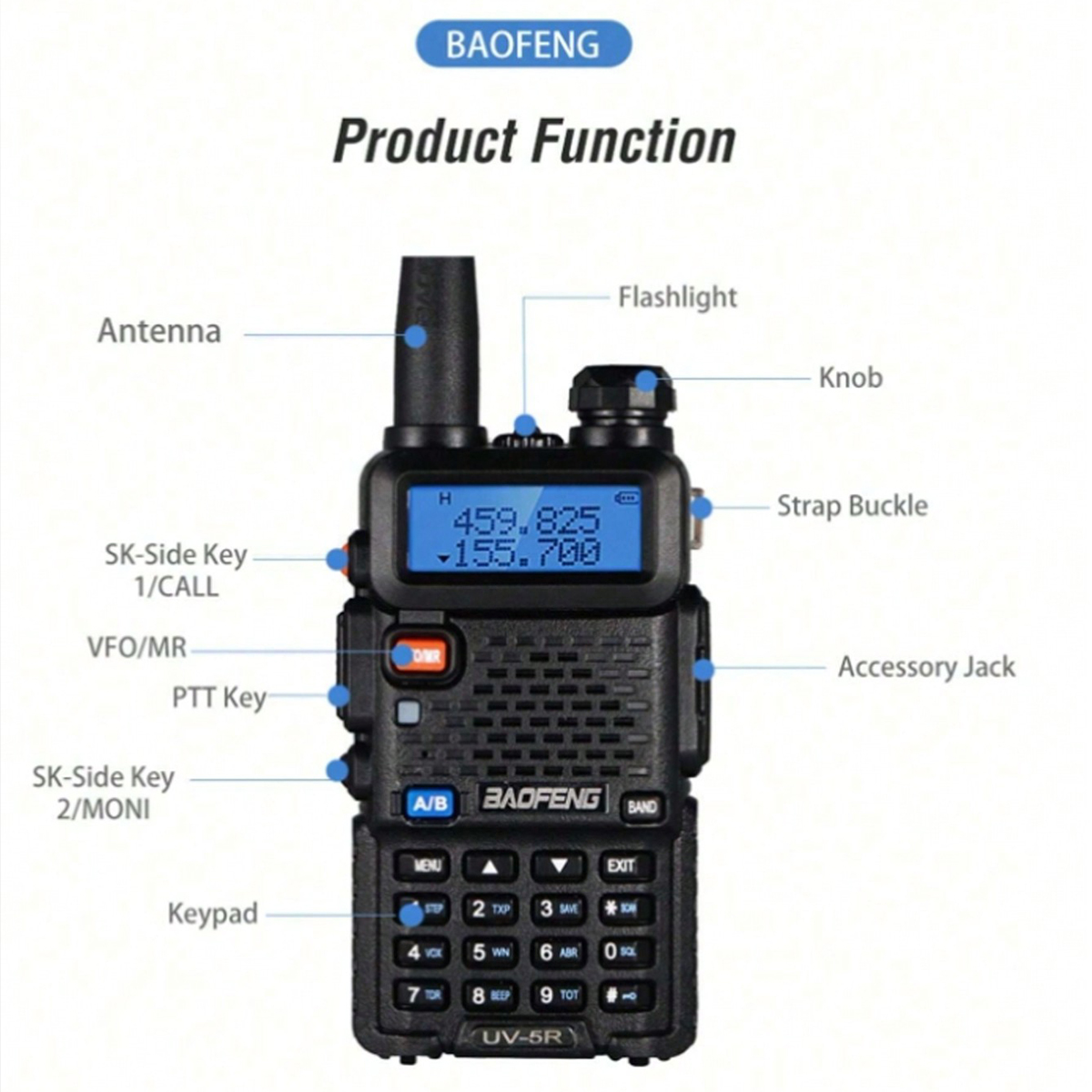 1 ピース/2 ピース Baofeng UV-5R USB 長距離ハムアマチュア FM ラジオ長距離ポータブル双方向ラジオ Baofeng CB ラジオトランシーバー Tal