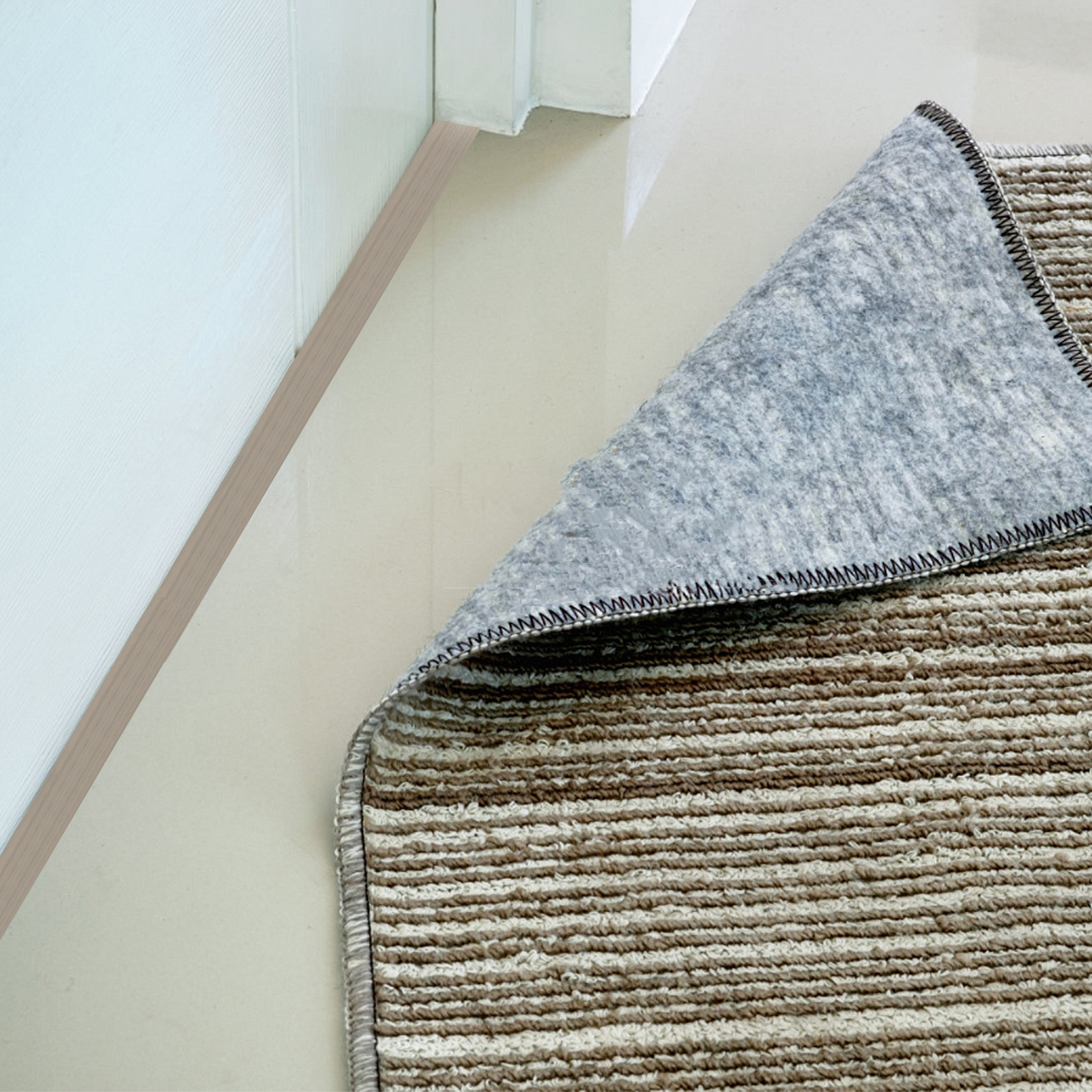 Tiras de borda de madeira autoadesivas para acabamento de piso Transition Grey Pvc