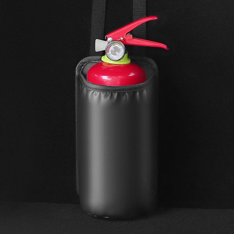 Auto Feuerlöscher Feste Tasche Multifunktionale Starke Feuerlöscher Tasche Auto Halter Pack Wasser Tasse Lagerung Für Sitz