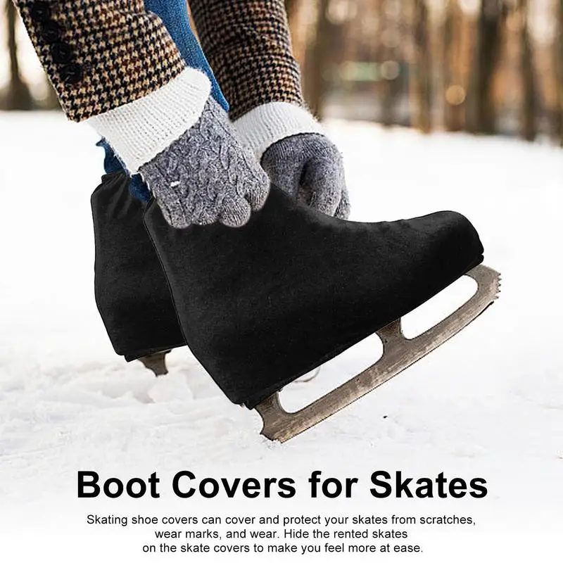 Patines de hielo artísticos, cubiertas protectoras para botas, chanclos, botas para patines, rendimiento listo para patinaje artístico