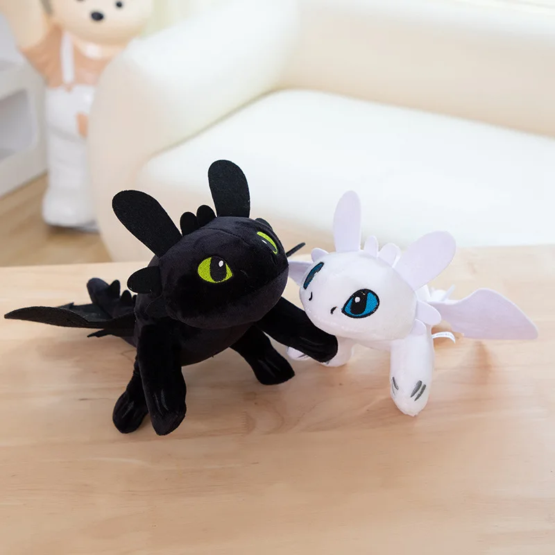 Peluches gigantes dragão brinquedos kawaii branco preto dinossauros animal brinquedos de pelúcia em estoque presentes de aniversário do miúdo de pelúcia para crianças