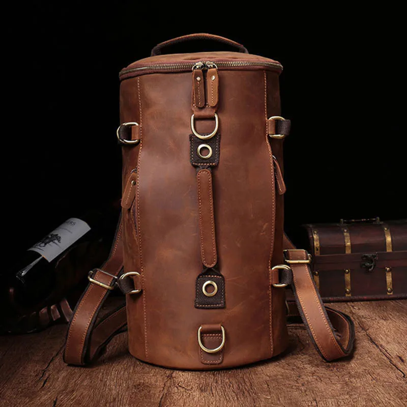 Luufan Nam Da Thật Chính Hãng Da Ba Lô Mềm Đen Phong Cách Thời Trang Unisex Bagpack Phù Hợp Với 14 "Máy Tính Xách Ba Lô Du Lịch Daypack dành Cho Người Đàn Ông