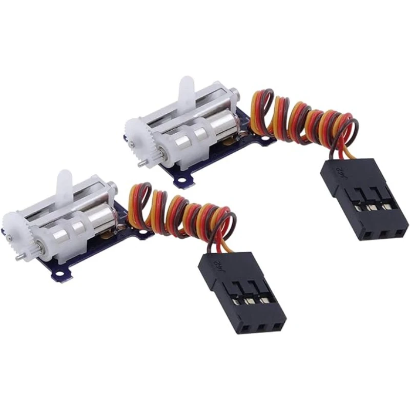 Micro servo linéaire RC-2 pièces mise à niveau 9mm 1.5g servo linéaire numérique sans noyau pour mini avion (côté gauche JR)