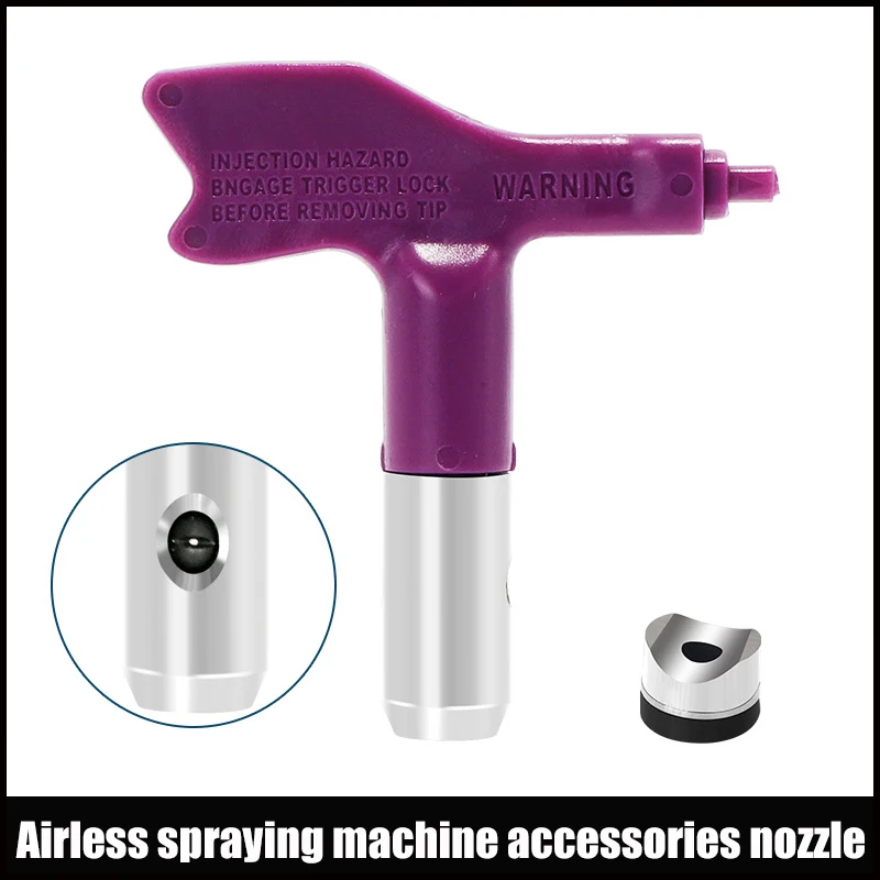 Airless Spray Gun เคล็ดลับซีลหัวฉีด 209 - 655 Airless Sprayer พ่นเครื่องสีม่วง Airbrush Paint Spray Tip หัวฉีด