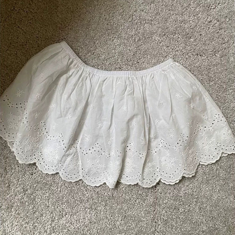 Femmes Y2K coréen dentelle Mini Jupe superposée Streetwear à lacets volants Harajuku taille haute plissée a-ligne courte Jupe jupes vêtements