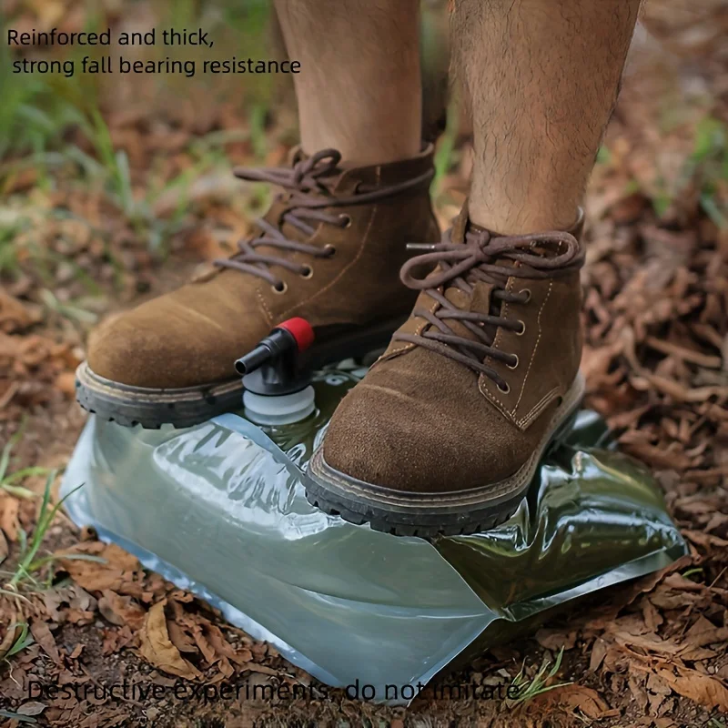 1 Stück, 1,98 Gallonen faltbare Wasser-Aufbewahrungstasche mit Wasserhahn, tragbarer Wasserbehälter mit großer Kapazität für Outdoor-Camping, Wandern, Reisen