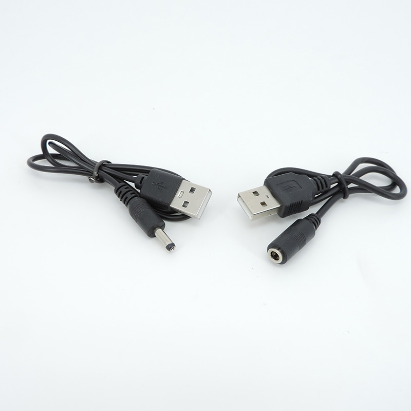 USB A 2.0 Stecker auf 1,35 x 3,5 mm Gleichstrombuchse Stecker Buchse Kabel Gleichstromverlängerung Ladekabel Q1