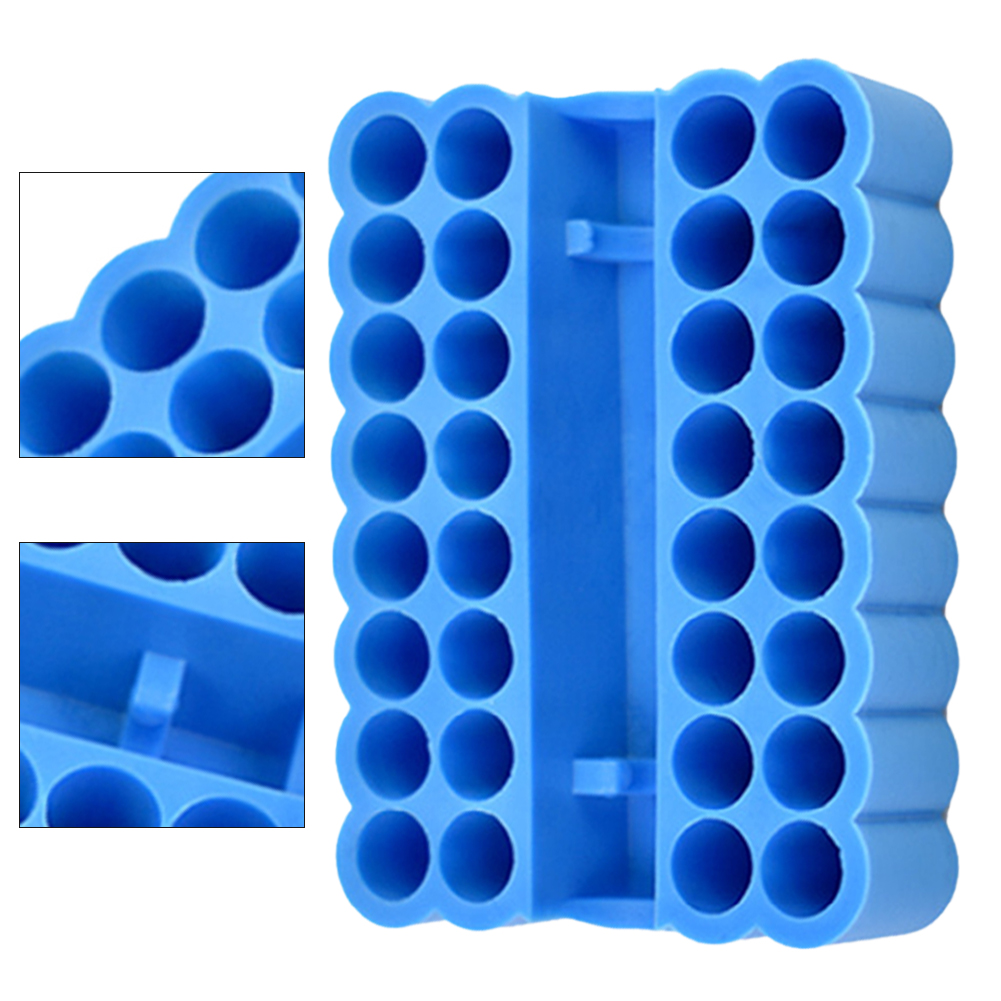 2pcs Bit Holder 32 Holes Bit Hex Shank Organiser Screwdriver Bit Holder Drill For Storage For 6.35MM Shank Storage Box