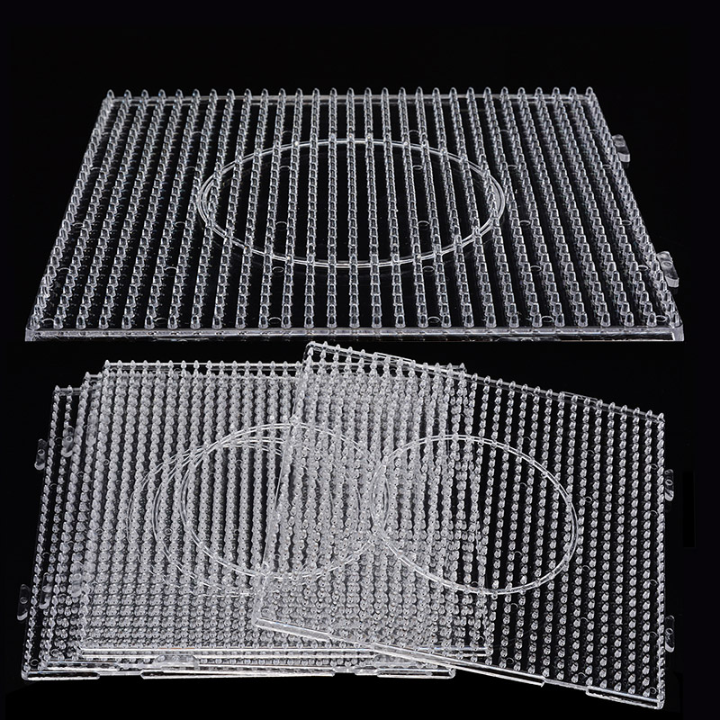 4Pcs/Hama Beads 5.0mm Square Large Pegboards Board for Perler Tool Fuse Beads Square Jigsaw Puzzle Template for Educational Toys