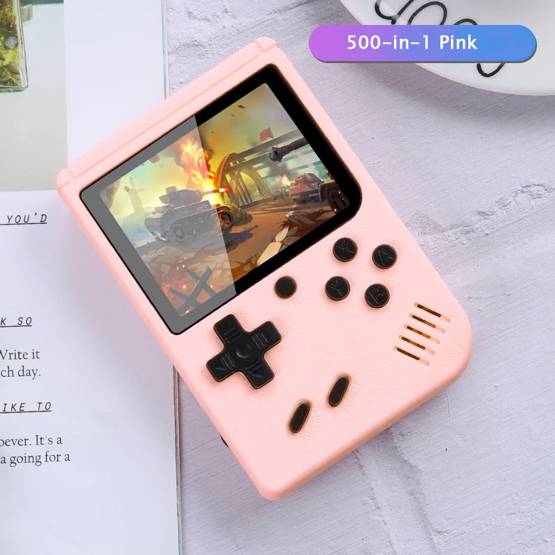 Retro Portable Mini Handheld Video Game Console 8 Bit 3.0 Inch Color LCD Kids Color Game Player Built in 400 Games
