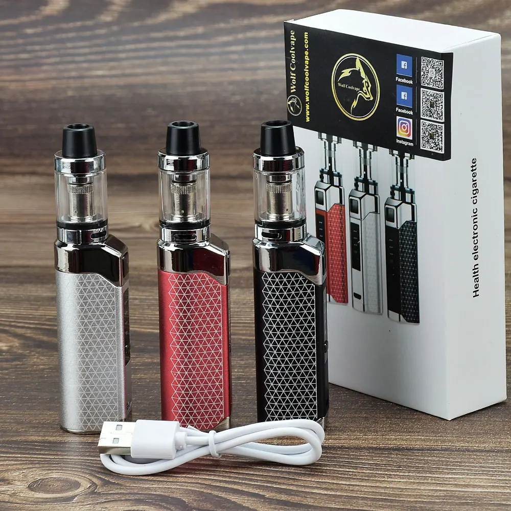 80W Vape Mod Starter Kit Box Mod Kit 1800Mah Vape Pen Vaper Verdampfer Vape Pen Elektronische Zigarette Mod Kit E-Zigarette Kit