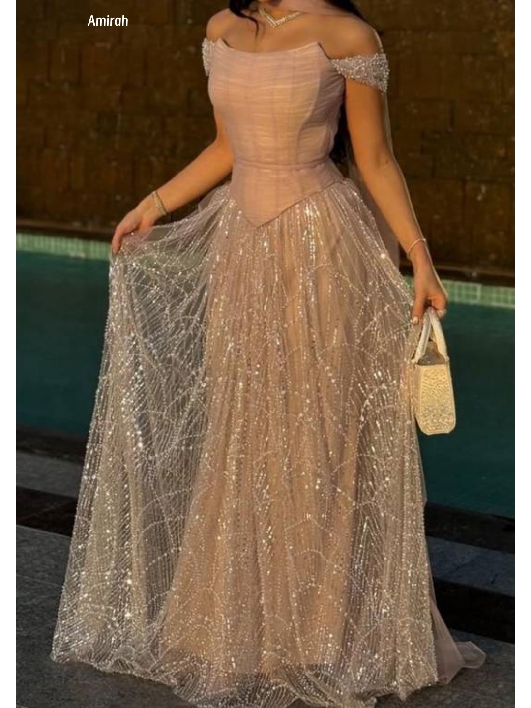 Amirah Spitzen-Abendkleider für besondere Anlässe, Linie A, elegante Ballkleider, luxuriöses, elegantes Partykleid für Damen nach Maß
