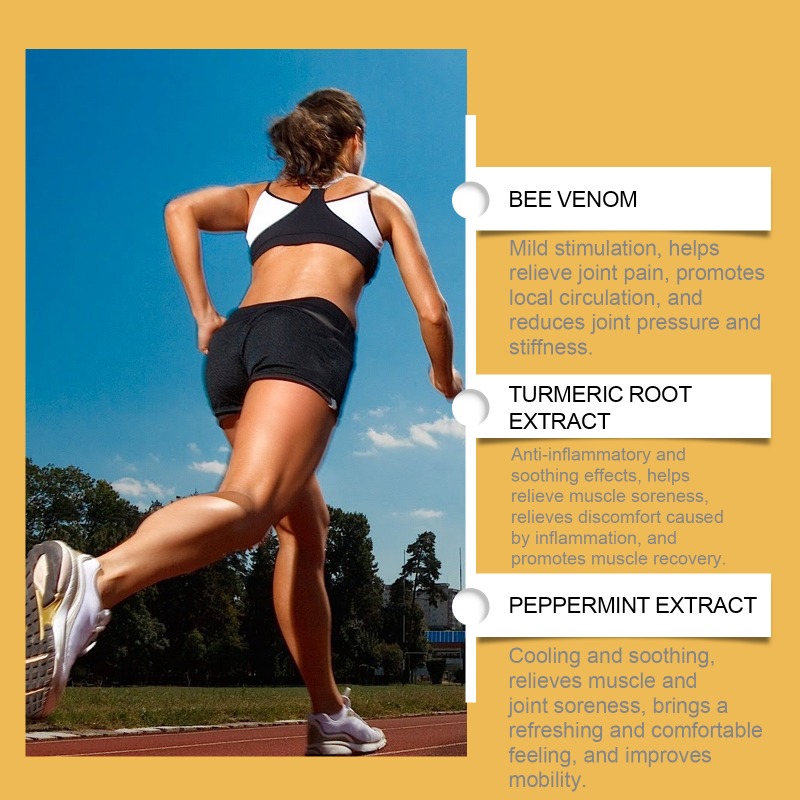 Bee Venom Turmeric Arthritis Therapy Cream Relieve Arthritis Pain Soothing Hand and Foot Joint Discomfort Massage External Cream