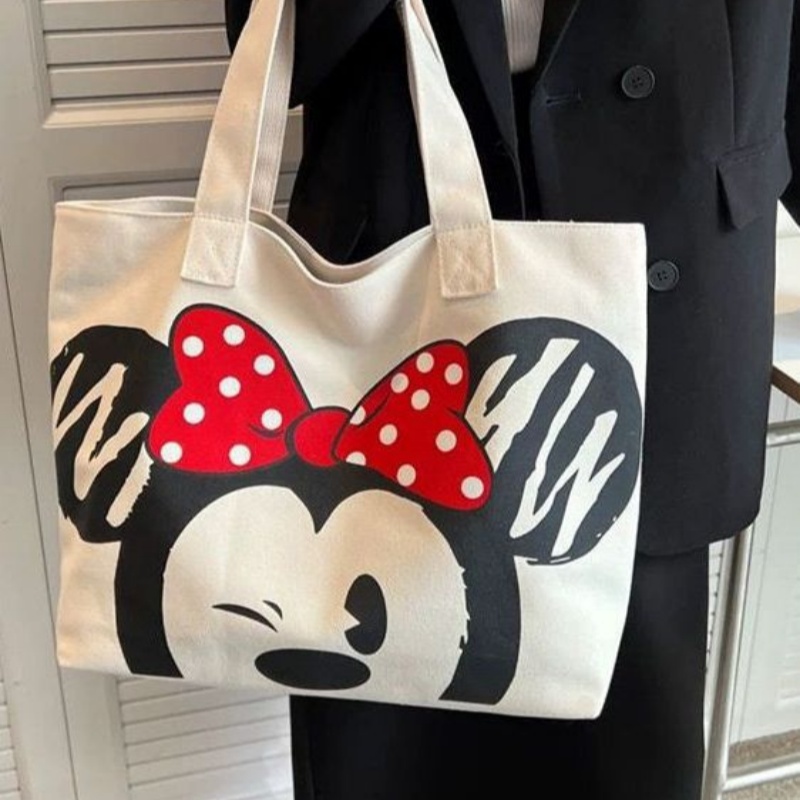 NEUE Cartoon Leinwand Tasche Kawaii Nette Große Kapazität Leinwand Tasche Weibliche Studenten Schul Einkaufstasche