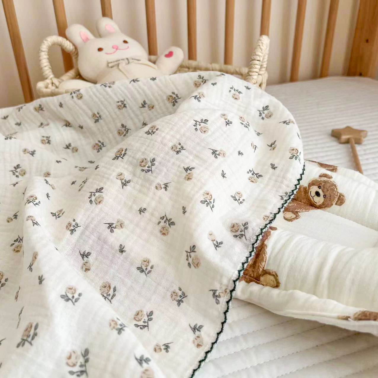 Bebê recém-nascido musselina swaddle wrap cobertores, colcha infantil berço, capa de dormir para meninas e meninos, recebendo cobertor, verão