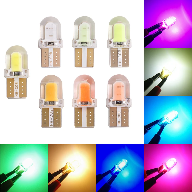 20X LED T10 Led 194 168 W5W COB Led Auto Wedge Lamp Auto Interieur Dome Leeslamp Parking Lamp kentekenverlichting