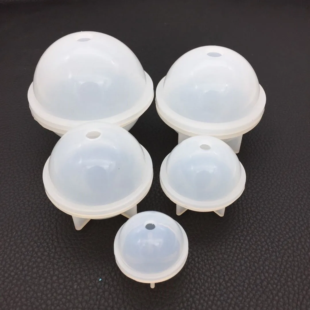 3D Sphere Ball แม่พิมพ์ซิลิโคนกลมล้างแม่พิมพ์สําหรับเรซิน UV อีพ็อกซี่เรซิ่นหัตถกรรมดอกไม้การเก็บรักษาสําหรับตกแต่งบ้าน