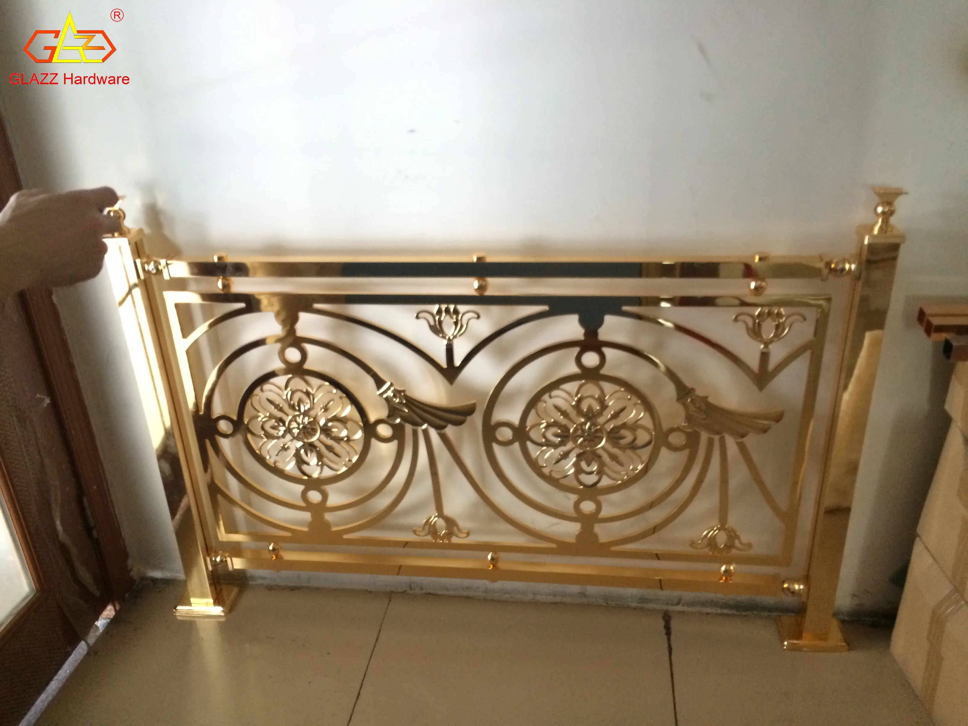 Round or Rectangle Top Pipe stainless steel balustrades handrails stair railing