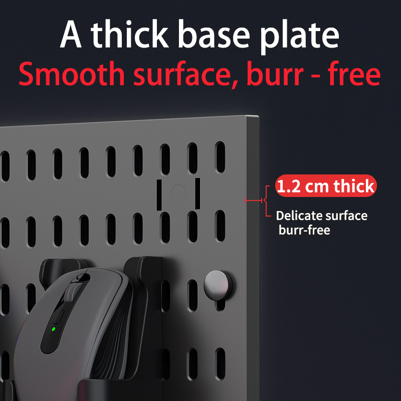 Pegboard combination desktop storage kit, vertical and clip-type pegboard display panels, suitable for home office storage.