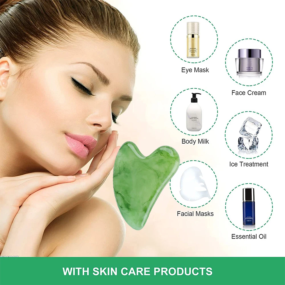 1PC 수지 Gua Sha 마사지 보드 페이셜 스킨 케어 Guasha 도구 페이스 마사지 스크레이퍼 페이스 넥 백 바디 스파 마사지 도구