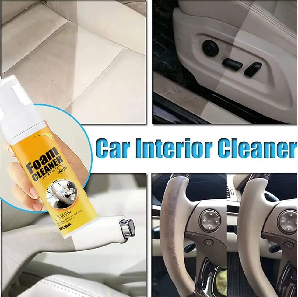 100/150/250ML Multi-Purpose Foam CLEANER สเปรย์ทําความสะอาดหนัง Auto Home พื้นผิวโฟมทําความสะอาดสําหรับล้างรถการบํารุงรักษา