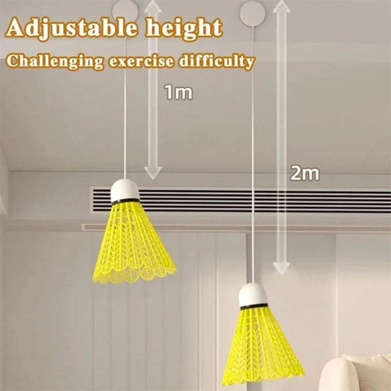 Automatischer Rebound-Badminton-Trainer Badminton-Einzelspieler-Rebound-Trainer Selbststudium Badminton-Trainer-Set Automatisch
