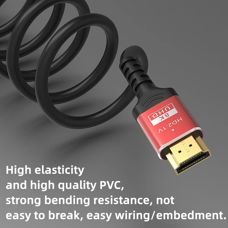 High Speed HDTV Cable 8K60HZ 48Gbps HDTV2.1V 4K 120HZ 3D TV Computer Monitor Projector PS Game Console Audio And Video