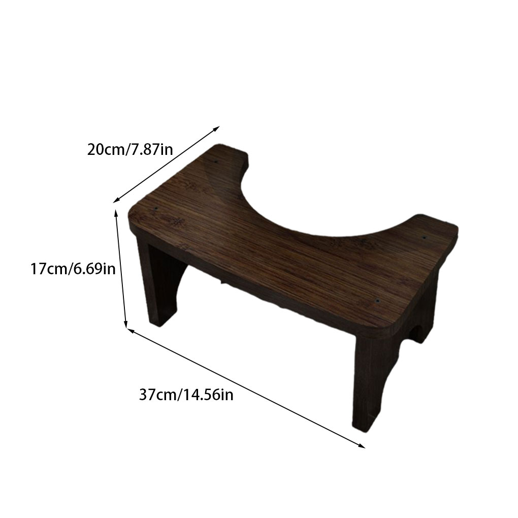 ไม้ไผ่สตูลห้องน้ําห้องน้ํากันน้ําสไลด์ Poop ที่นั่งผู้ใหญ่ตั้งครรภ์ผู้ถือ Washroom Squat Bench สําหรับ Home