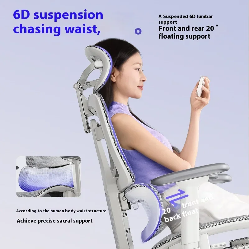 Sedia poggiapiedi Sedie da gioco ergonomiche Computer Comode ruote Massaggio Sedia Da Ufficio regolabile Mobili per ufficio