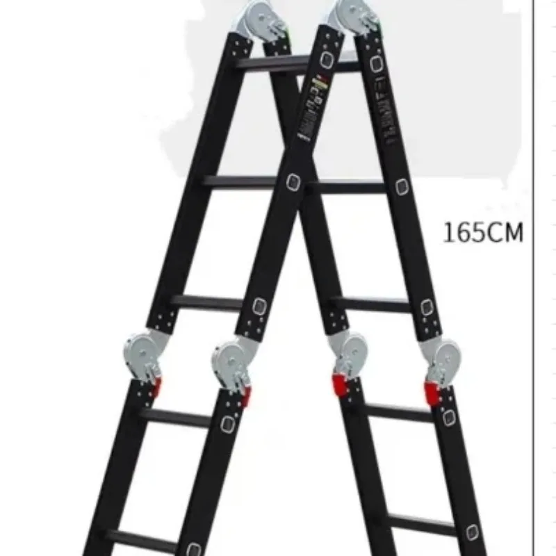 Scala per navi Nuovo design Stampaggio in alluminio Scala telescopica a tre gradini a quattro pieghe