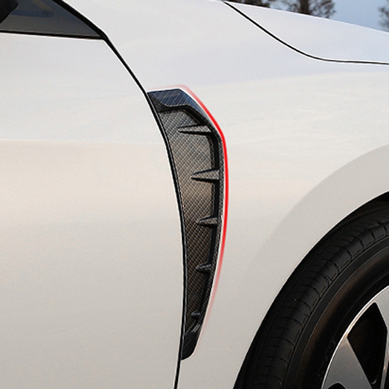 Carbon Faser Auto Teile Seite Spoiler Kotflügel Vorne Vent Air Flügel Abdeckung Trim Für Honda Civic 10Th 2016-2019