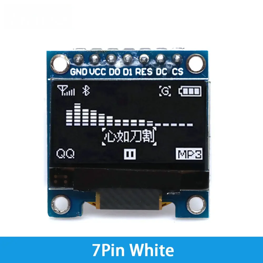 SSD1306 0.96" OLED Screen Module - Dual Interface I2C/SPI 128x64 Resolution for Arduino/Raspberry Pi & IoT Projects