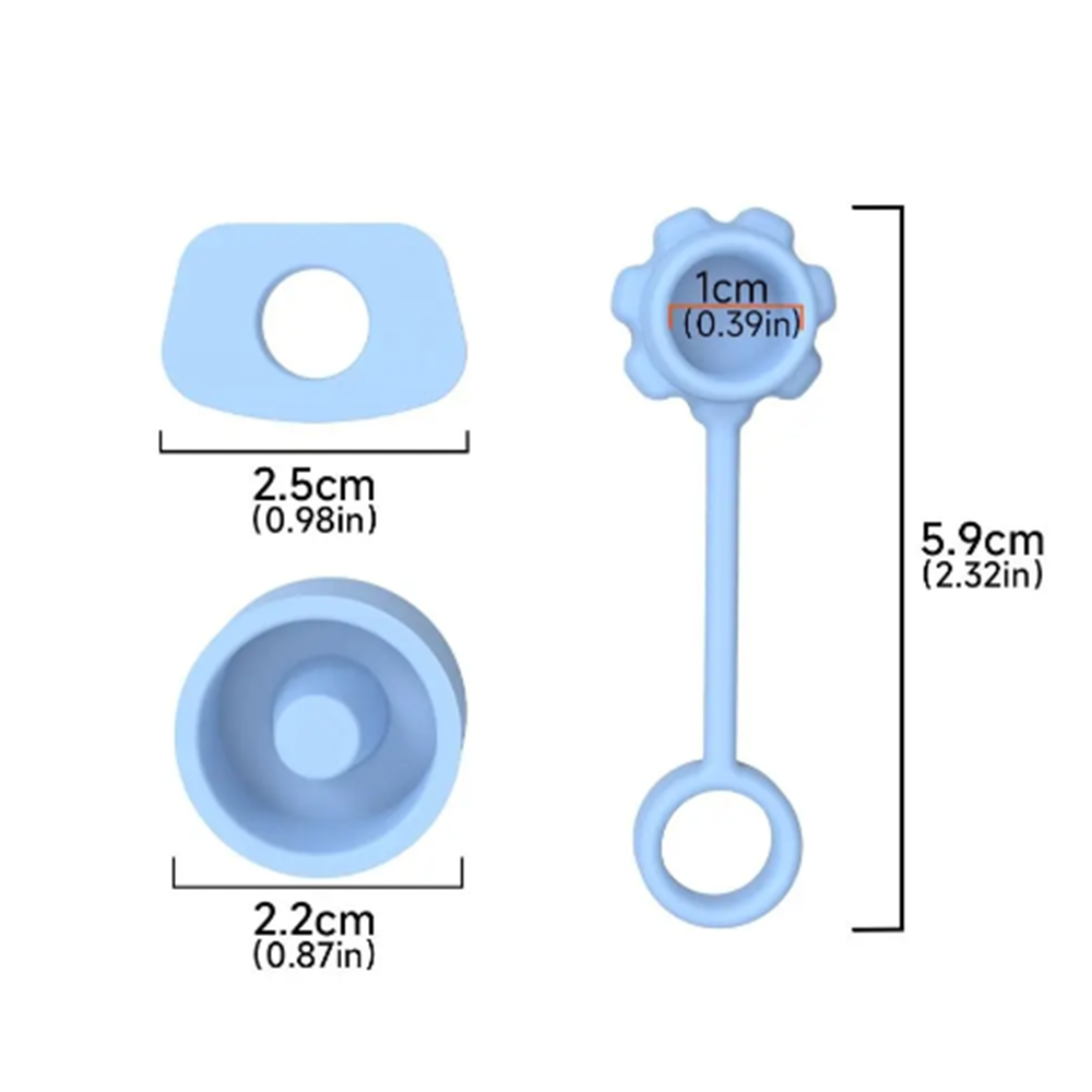 3Pcs Silicone Straw Cover For Stanley Leakproof Spill Proof Stopper Set Cup Cap Mug Accessories Tumbler For 1.0 2.0 40oz/30oz