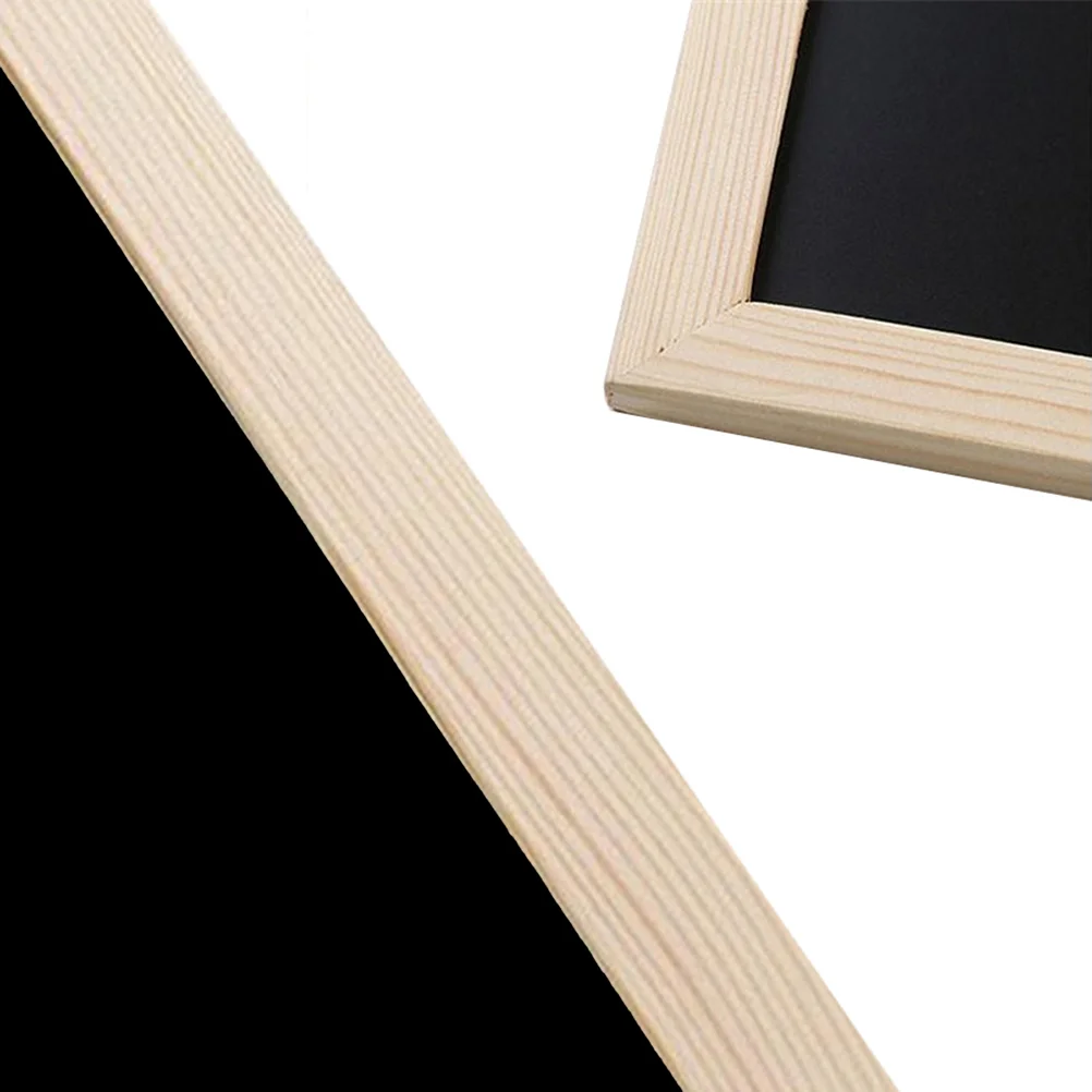30X20Cm Double Sided Erasable Reusable Writing Board Message Chalkboard Sign Wall Decor Hanging Display Board With Rope Density