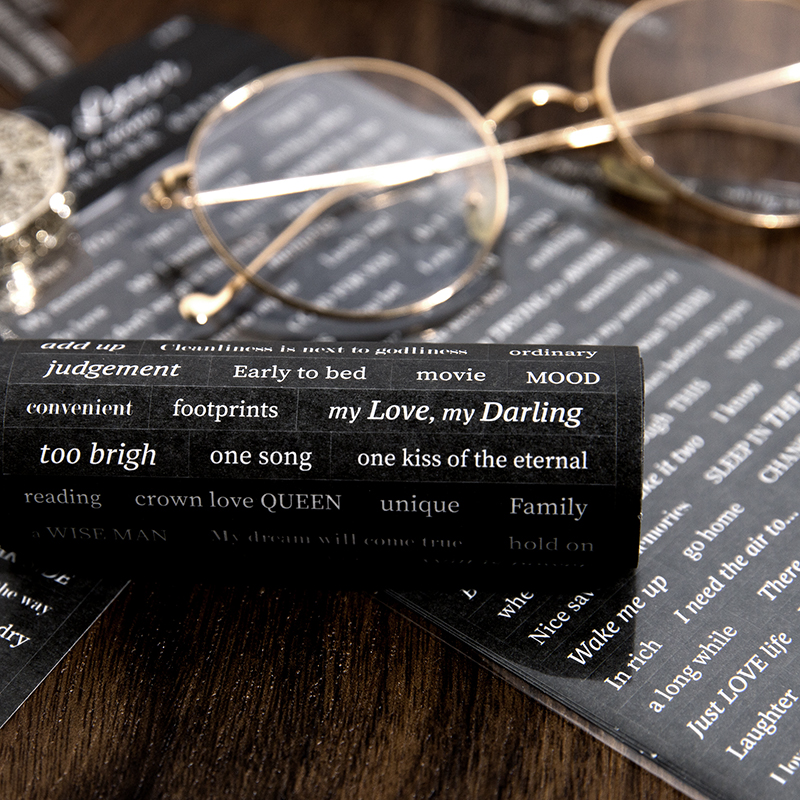 Yoofun 3 ピース/パックヴィンテージ恋人手紙ステッカーレトロ抜粋レターラベルブックマークジャーナルスクラップブッキング DIY 文具