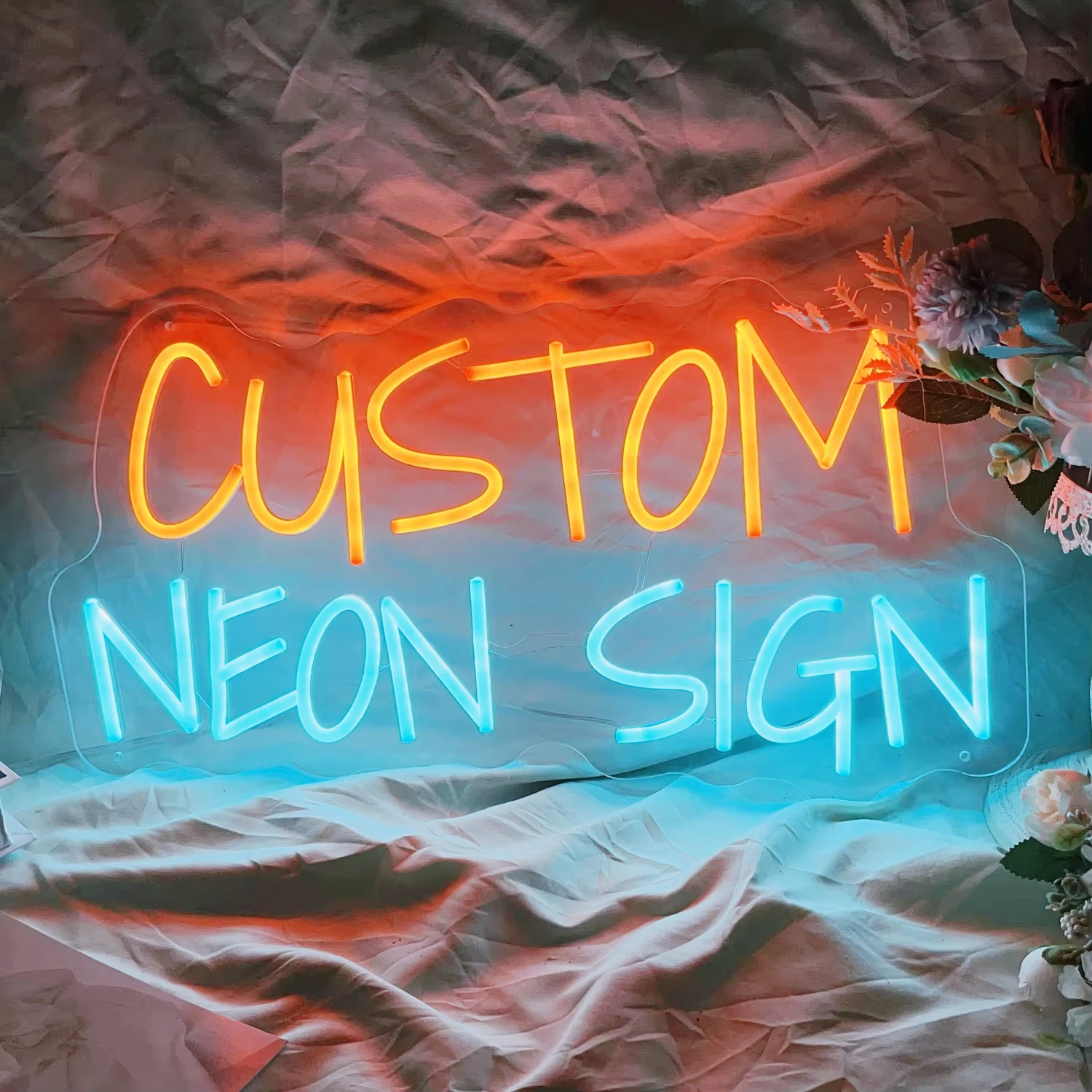 Custom Neon Sign Wedding Decoration Neon Happy Birthday Children's Gifts Room Home Bedroom Neon Wall Decor Led Light Letters