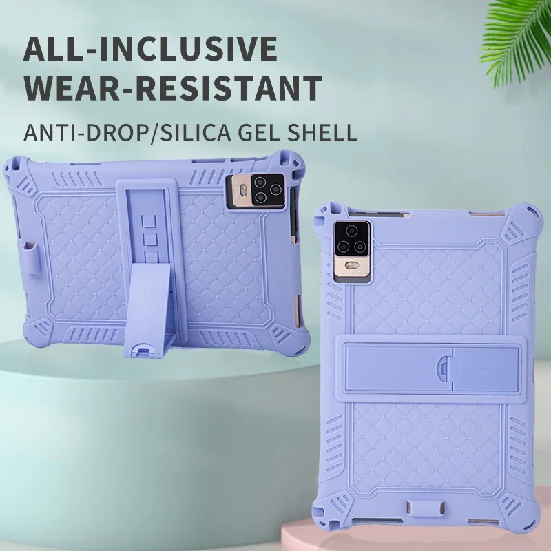 Funda de silicona suave Universal de 10,1 pulgadas para tableta Android de 10, 10,1 pulgadas, cubierta trasera de Color sólido a prueba de golpes, 24x16cm/9,5x6,4 pulgadas