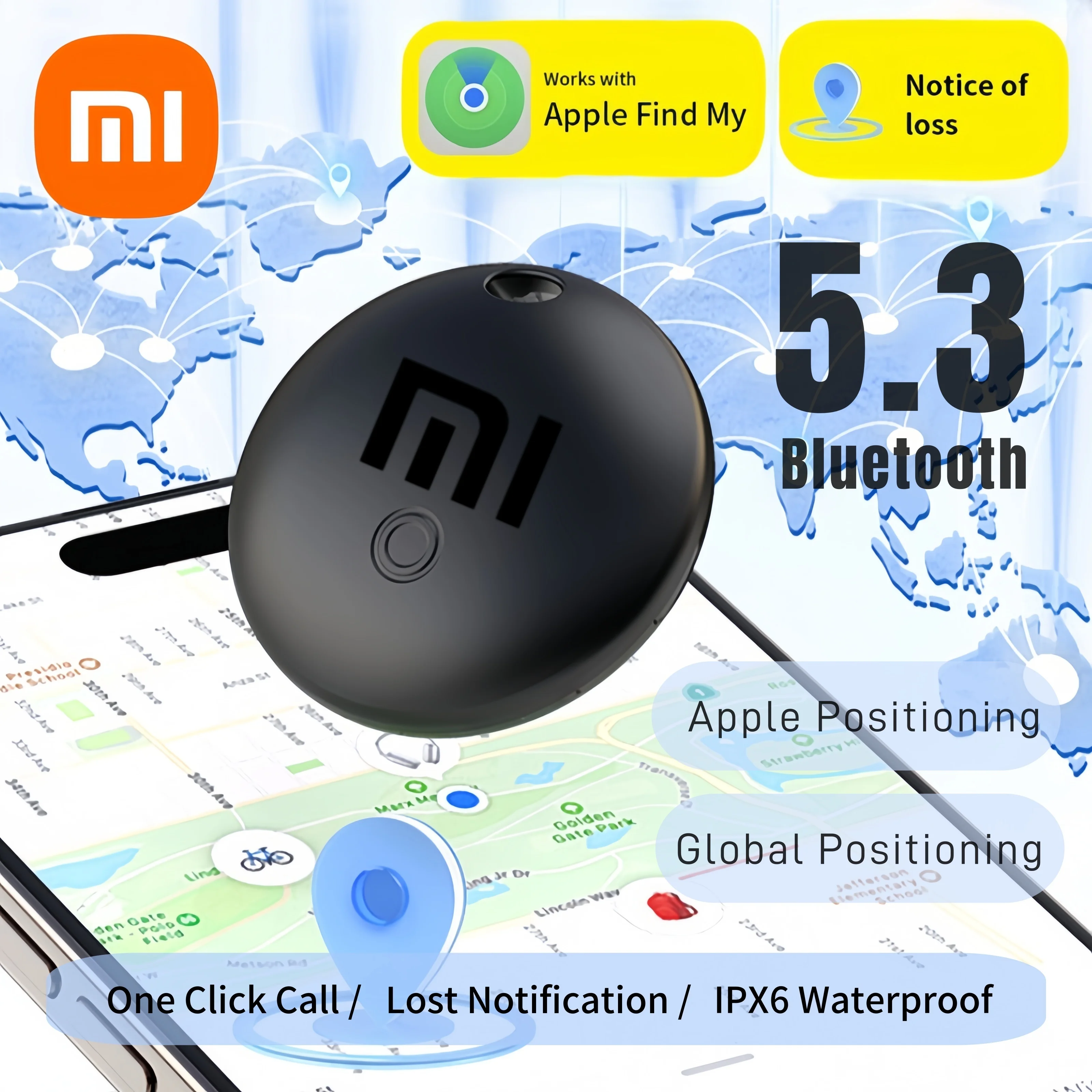 Xiaomi F14 Smart Tag Глобальный локатор Магнитная беспроводная зарядка Анти-потерянный искатель Findmy Finder Глобальный неограниченный локатор расстояния
